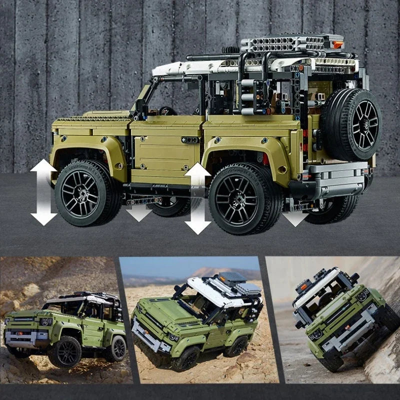 Technical Rover Defender Off-Road Car Model Building Set